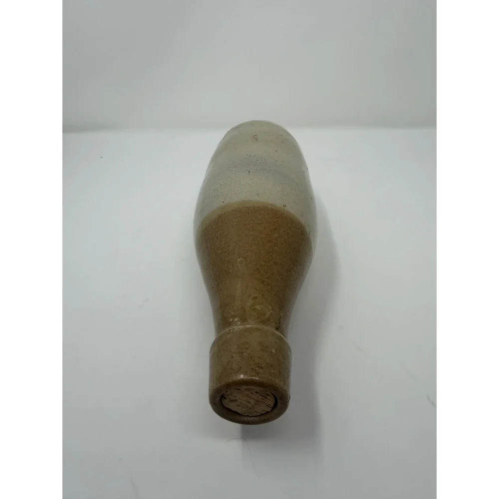 1800s Two Tone Stamp #20 Kennedy Barrowfield Stoneware Ginger Beer Bottle CORK